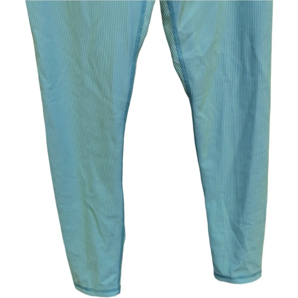 Old Navy Powersoft Leggings Girls Size M 8 Go-Dry Ribbed Blue Athletic Pants NWT